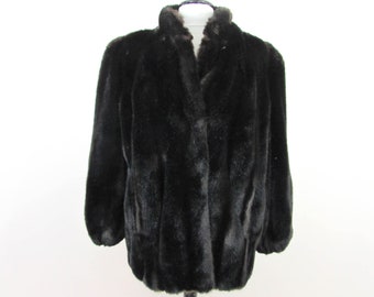 Brown faux fur coat | Etsy
