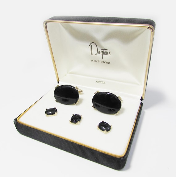 Swank Formal Cufflinks & Studs Set - Vintage Swank