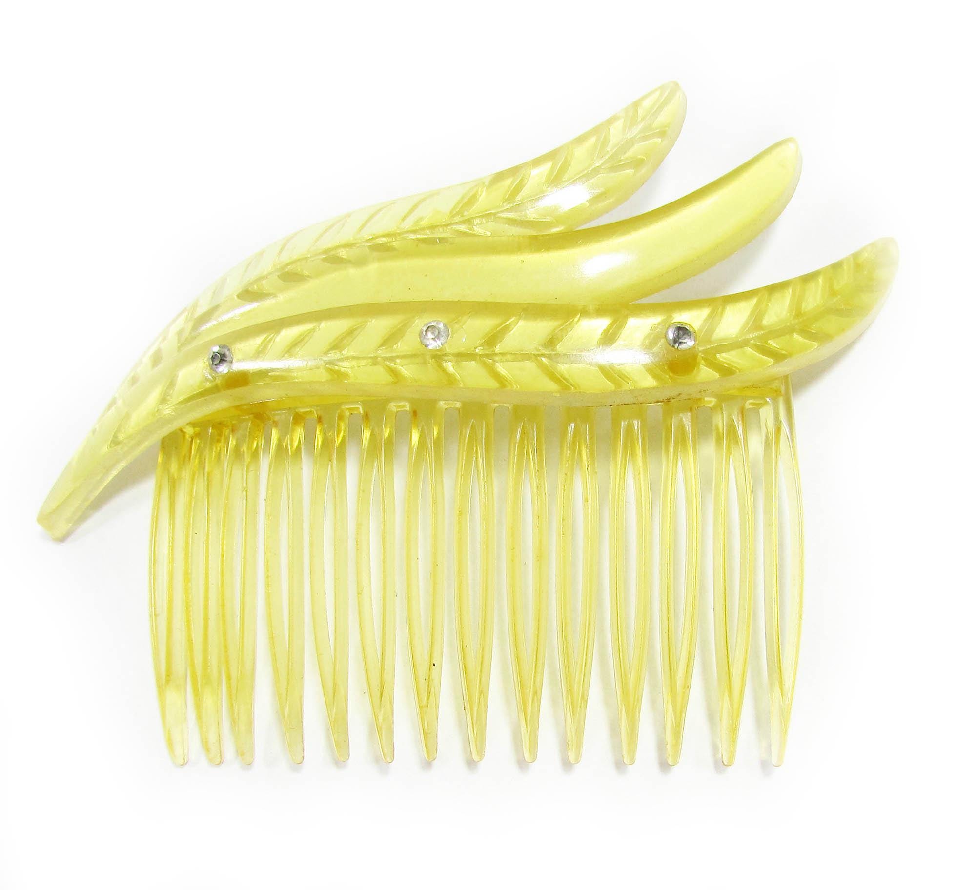 Lucite Hair Comb - Etsy display picture 2