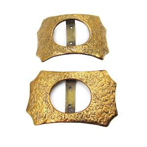 Antique Brass Buckles - Victorian Belt Buckles