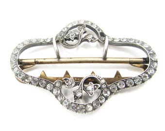 Boucle de ceinture ancienne en argent massif – Travail artisanal – Fin XIXᵉ / début XXᵉ - Collection