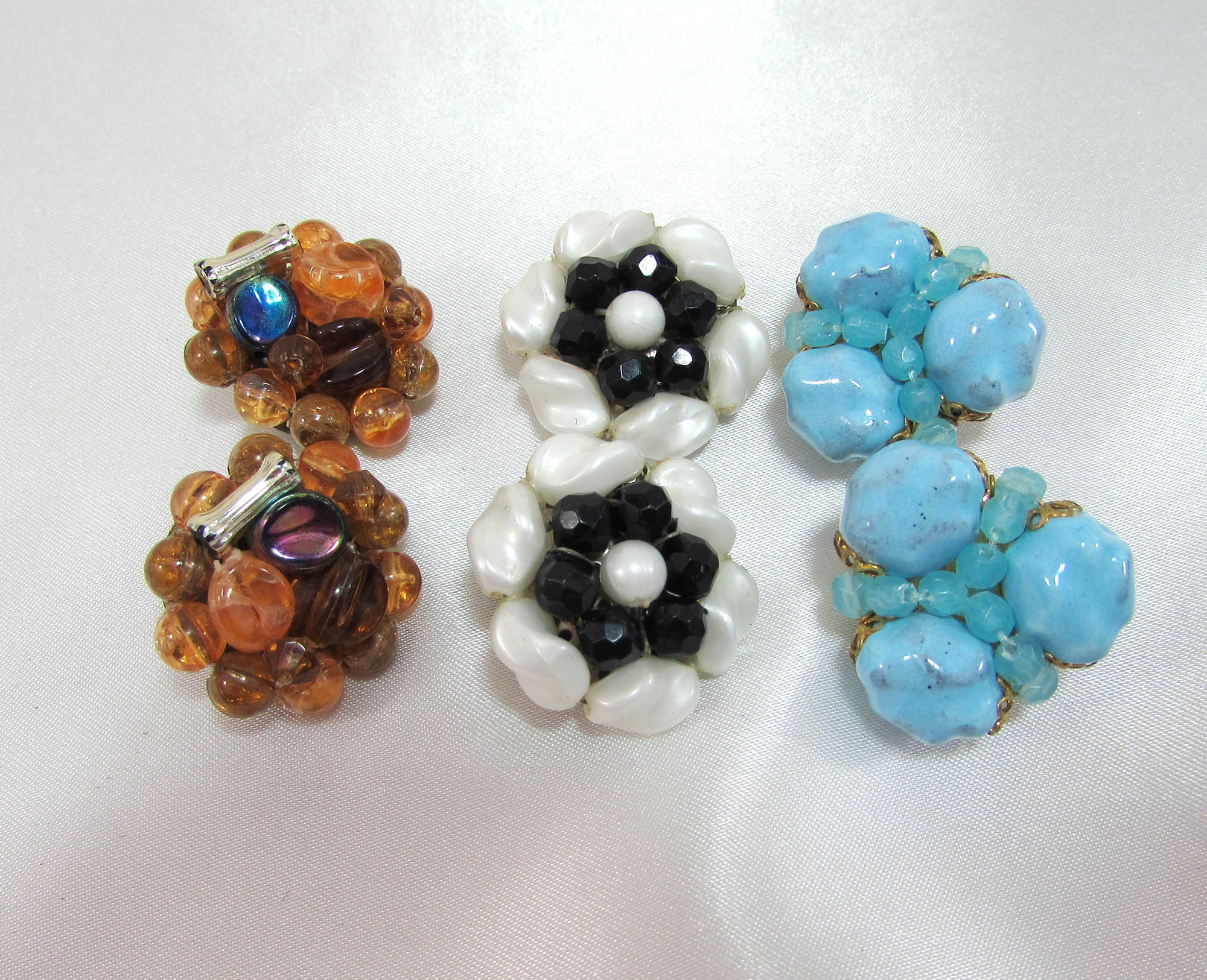 Vintage west germany clip on earrings clearance