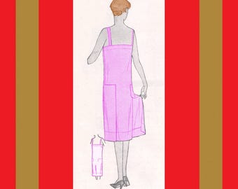 Vintage 1920's Lingerie Slip Tutorial - Flapper Dress - Reproduction Fashion Service Sewing Instructions - .pdf Download