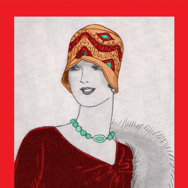 Vintage 1920's Woman's Millinery - Making a Smart Hat for Spring 1929 - Reproduction Fashion Service Pattern - DIY Tutorial