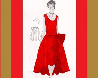 25% Off Sale - Vintage 1920's Flapper Dress Tutorial - Draping a Magic Dance Frock - Reproduction Fashion Service Instructions - .pdf