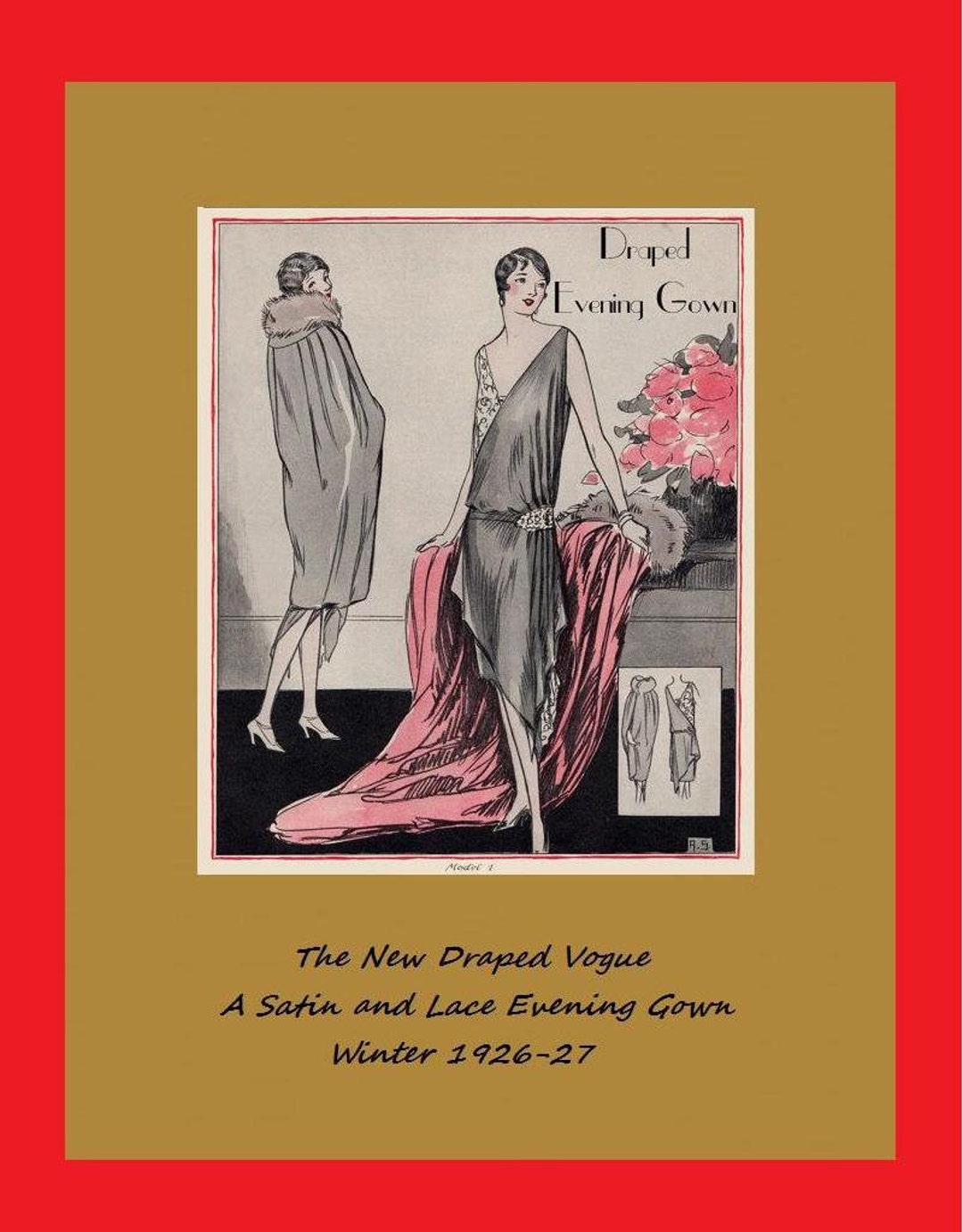 Vintage 1920's Flapper Dressmaking Instructions - the New Draped Vogue ...