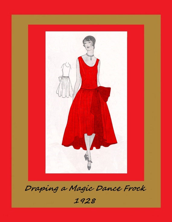Vintage 1920 S Flapper Dress Tutorial Draping A Magic Etsy