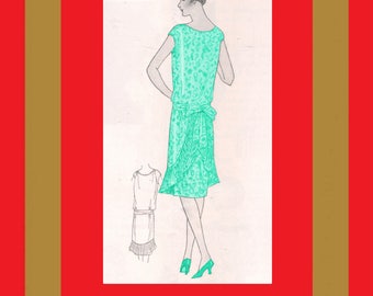 Vintage 1920's Flapper Dress Tutorial - Draping a Youthful Magic Frock - Reproduction Fashion Service Sewing Instructions