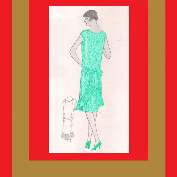 Vintage 1920's Flapper Dress Tutorial - Draping a Youthful Magic Frock - Reproduction Fashion Service Sewing Instructions