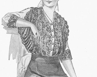1910&#39;s Edwardian - Tailored and Lingerie Blouses Parts 1 & 2 - Woman&#39;s Institute of Domestic Arts - Vintage Sewing Book Repro