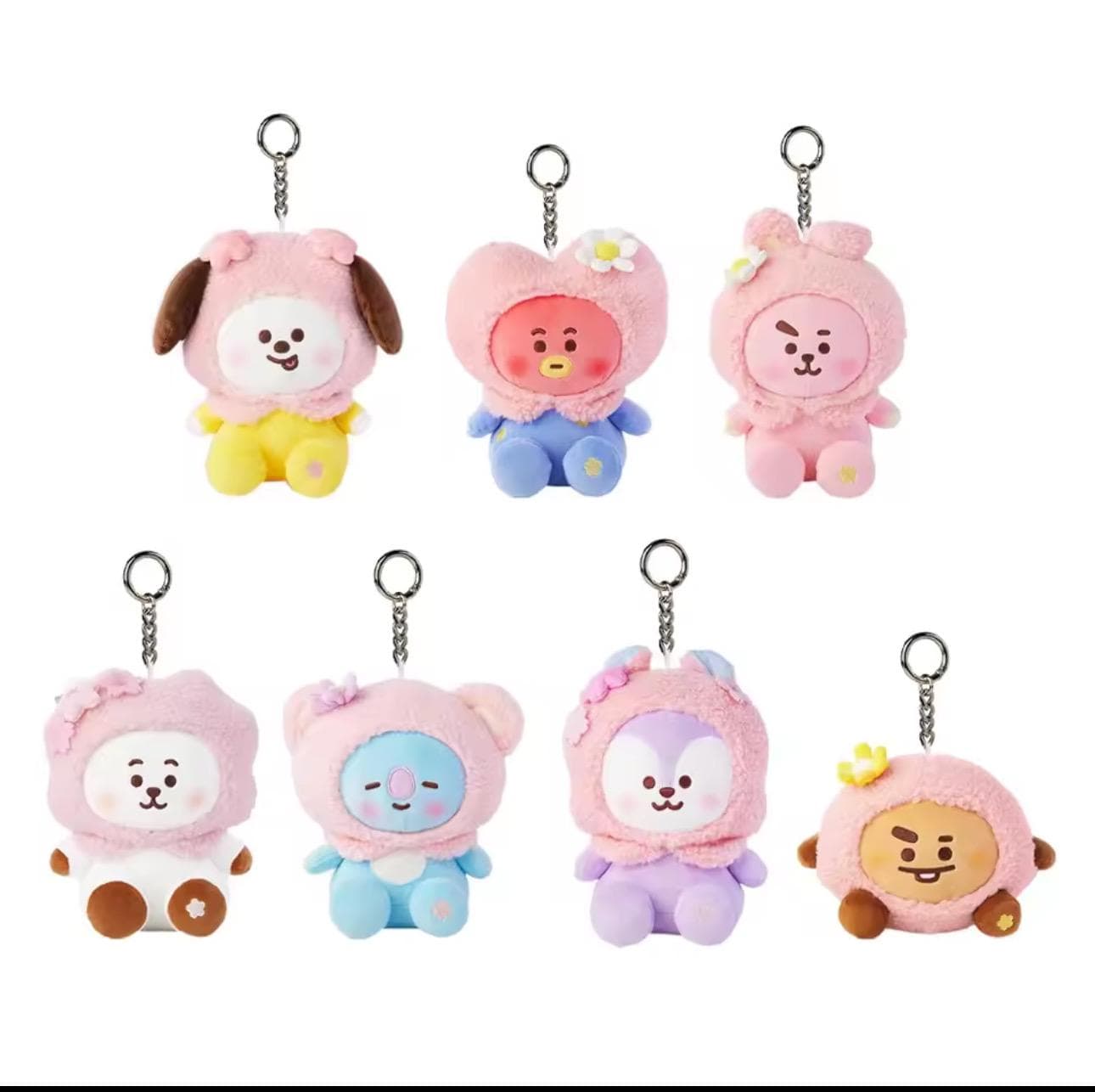 BTS BT21 Spring Days Plushie Bag Charm - Etsy