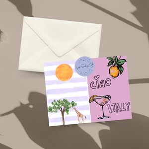 Dos pequeñas postales impresas