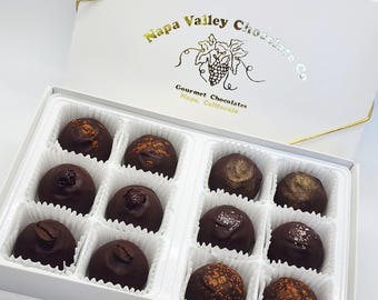 24 Pc. Wine Pairing Truffles from Napa Valley Chocolate Company