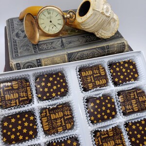 Father's Day, Gifts for Dad, 1 Dad, Stout Truffles, Espresso Truffles, Dark Chocolate Truffles, Salted Caramels image 2