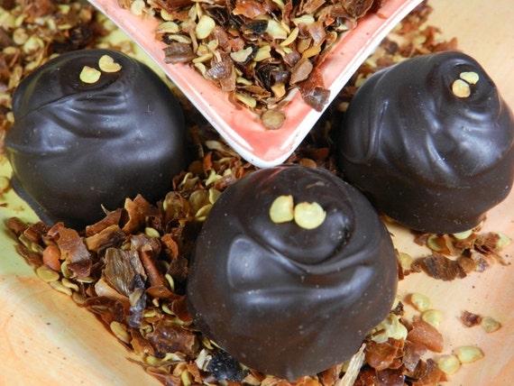 Assorted Hot and Spicy Chocolate Truffles Il_570xn