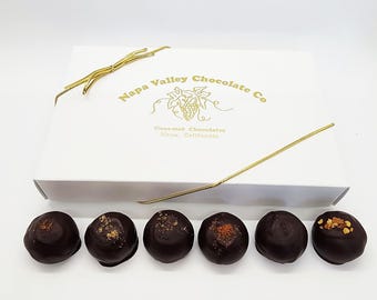 12 Pc. Exotic Chocolate Truffle Collection from Napa Valley Chocolate Company