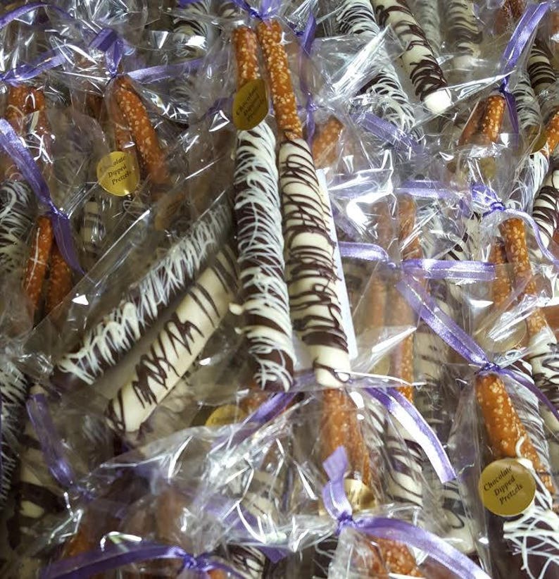 Chocolate Covered Pretzel Rods, Belgian Chocolate Dipped Pretzels, Bulk image 1