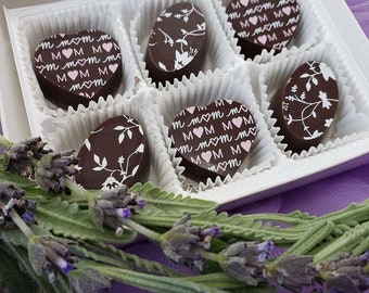 Mother's Day, Dark Chocolate Truffles, Salted Caramels, Gifts for Mom, Gifts for Her