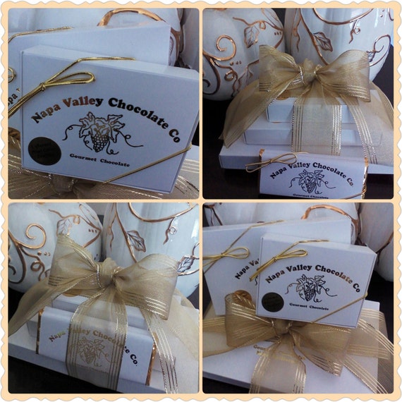 Artisan Chocolate Gift Tower, Truffles, English Toffee or Honey Comb and Chocolate Bars Il_570xn
