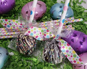 Easter Chocolate Covered Marshmallow Pops