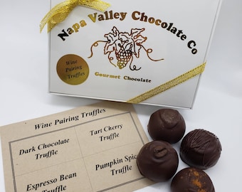 25 ~ Boxes Wine Pairing Truffles from Napa Valley Chocolate Company, Corporate Events, Welcome Bags, Party Favors, Special Events