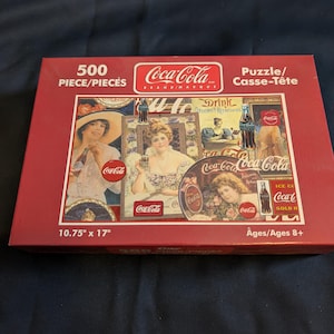 Sealed Coca-Cola 500-Piece Vintage Ads Jigsaw Puzzle – 10.75″×17″