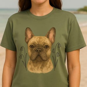 French Bulldog Shirt – Cute Frenchie Tee for Dog Moms & Dads, Funny Pet Lover Gift, Unisex Dog Owner T-Shirt