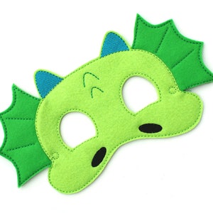 Kids Dragon Mask Dragon Costume Dinosaur Felt Mask Kids - Etsy