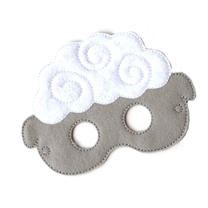 Kids Sheep Mask, Lamb, Costume, Felt Mask, Kids Face Mask, Animal Mask, Halloween Costume, Pretend Play, Dress Up, Party Favors, Easter