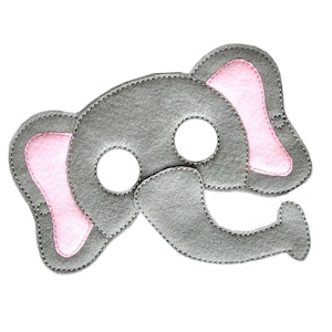 Kids Elephant Mask, Elephant Costume, Zoo, Felt Mask, Kids Face Mask, Animal Mask, Halloween Costume, Pretend Play, Dress Up, Party Favors