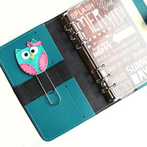 Extra LARGE Paperclip Bookmark, Blue Owl Bookmark, Felt Bookmark, Paperclips, Jumbo Paper Clip, Bookmark, Planner Clips, Calendar, bmowl22