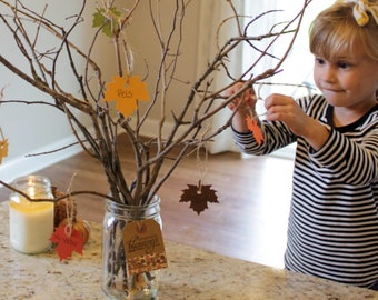 Thankful Tree (branches not included), Thanksgiving Advent, Thanksgiving Tree, Blessings, Grateful Tree, Fall Kit, Host Gift, Classroom