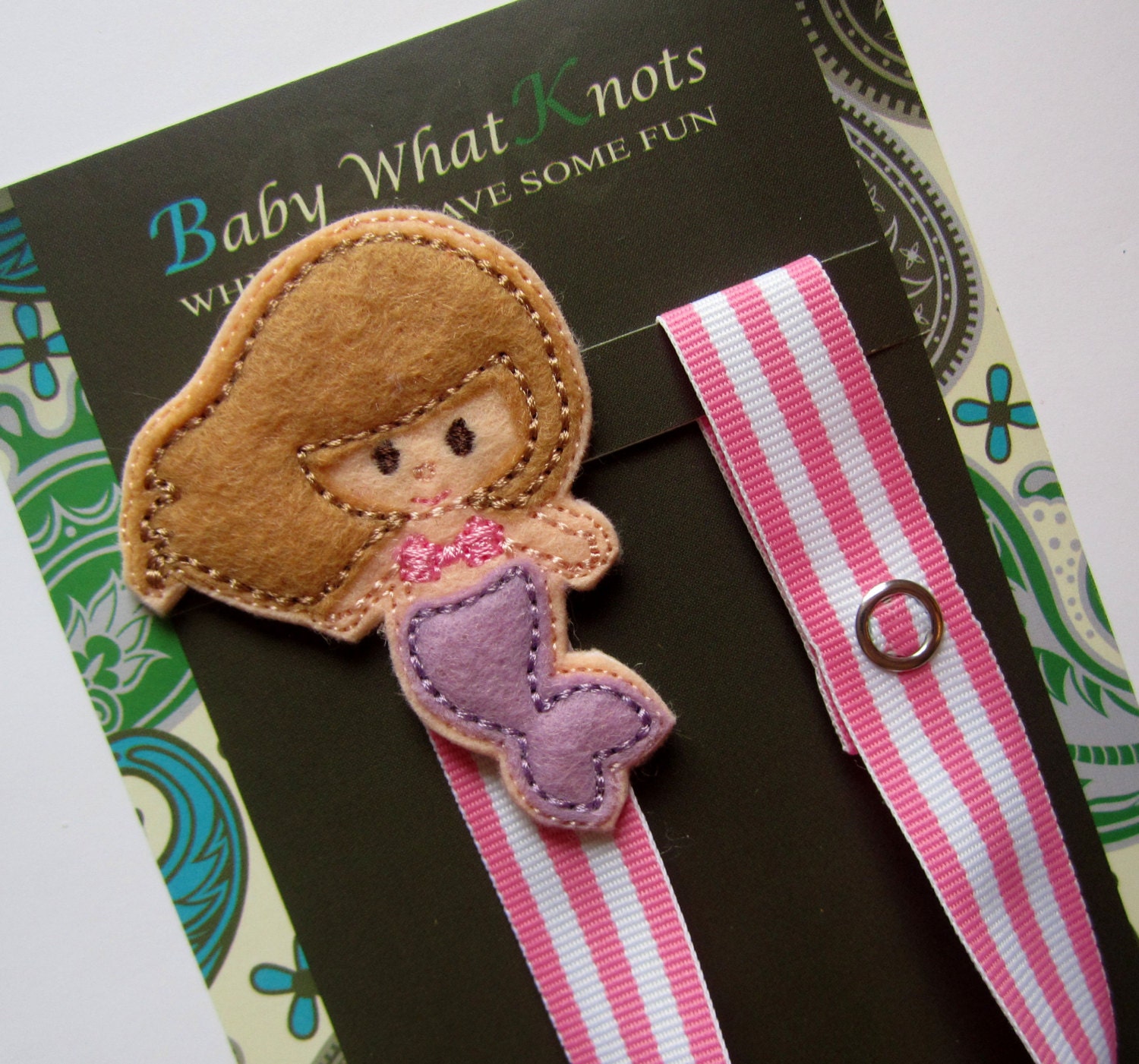 Mermaid Pacifier Clip Mermaid Pacifier Holder pcmermaid06