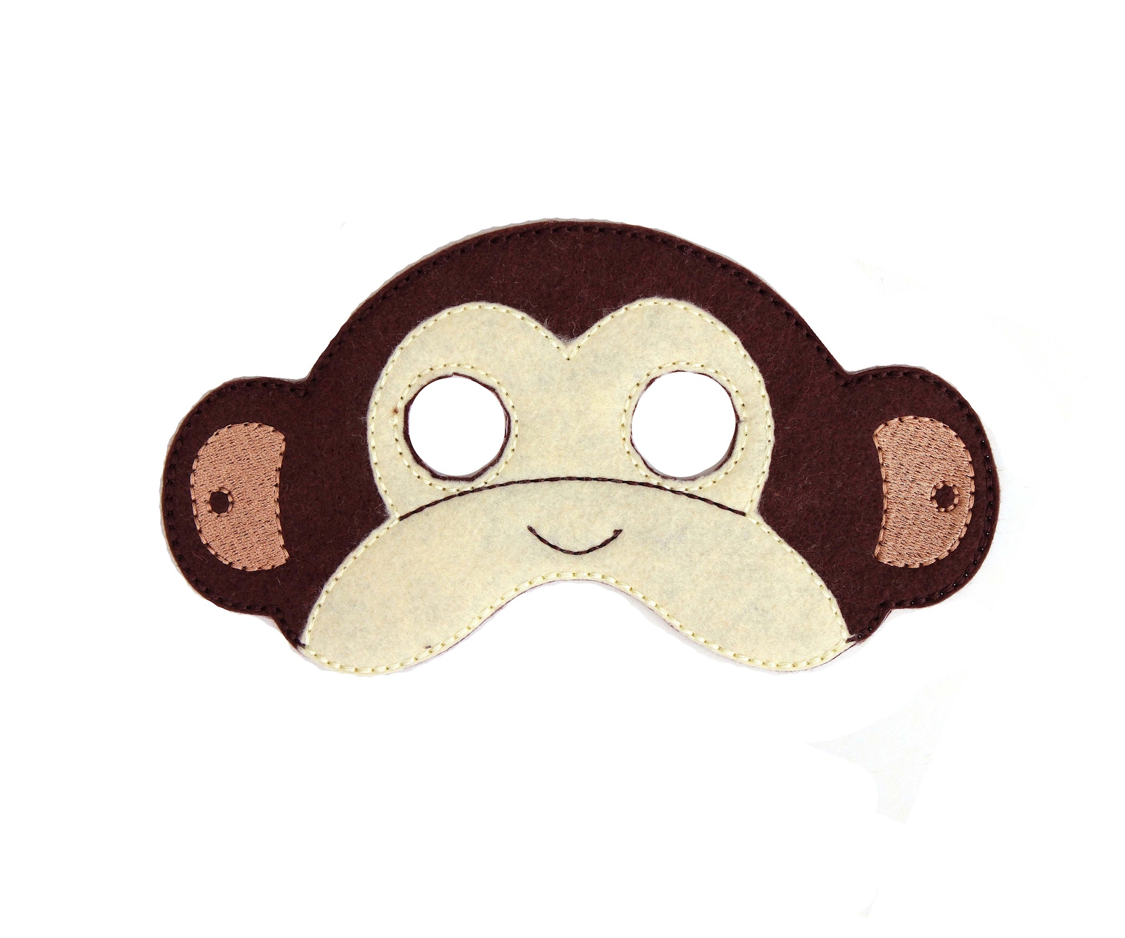 Kids Monkey Mask Monkey Costume Felt Mask Kids Face Mask - Etsy