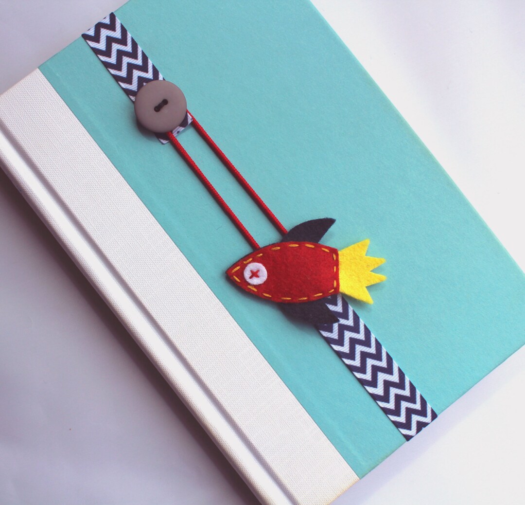Elastic Ribbon Bookmark, Kids Bookmark, Rocket Bookmark, Spaceship ...