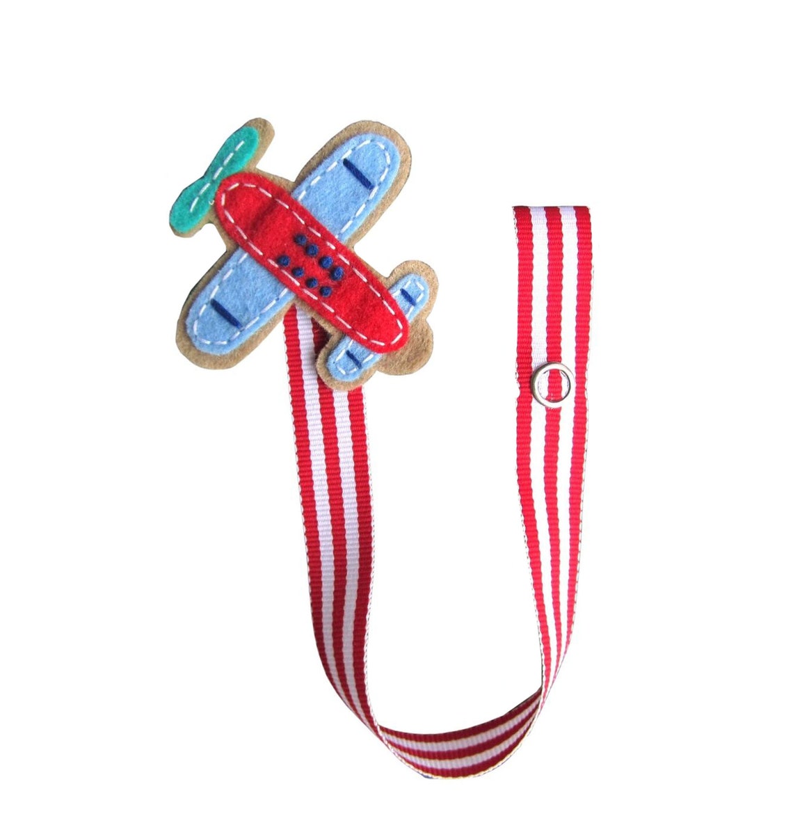 Baby Boy Pacifier Clip Airplane Pacifier Clip Baby Plane Etsy