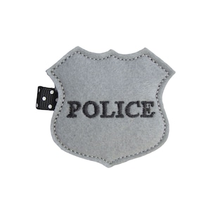 Police Badge Hair Clip, Cop ID Hair Clippies, Officer Girl Barrette, hcbadge01