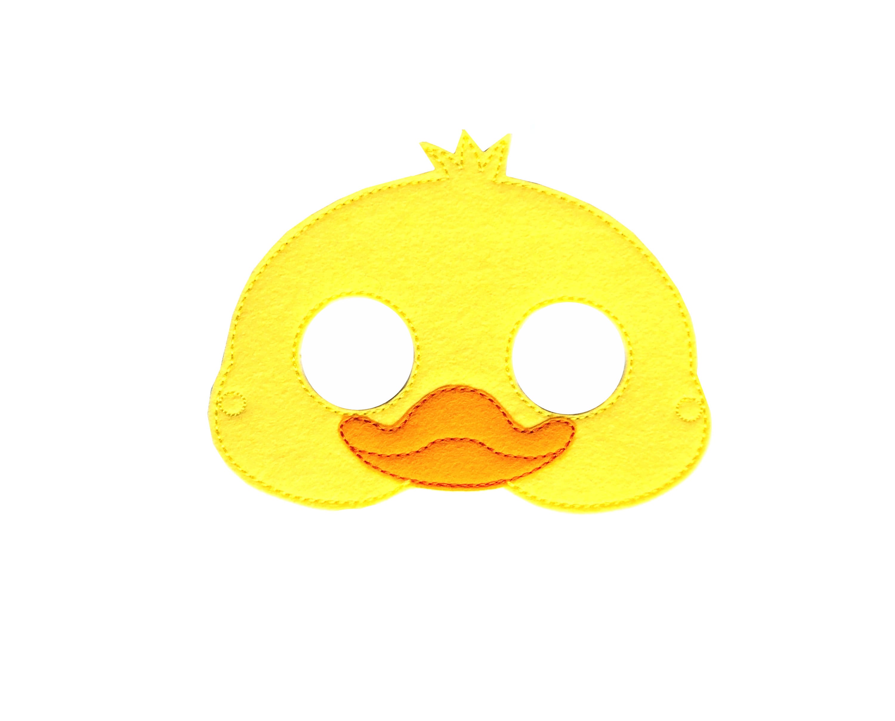 Kids Duck Mask Duck Costume Rubber Ducky Kids Face Mask Etsy