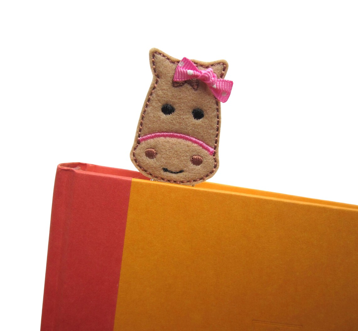 Extra LARGE Paperclip Bookmark Horse Bookmark Felt Bookmark Etsy