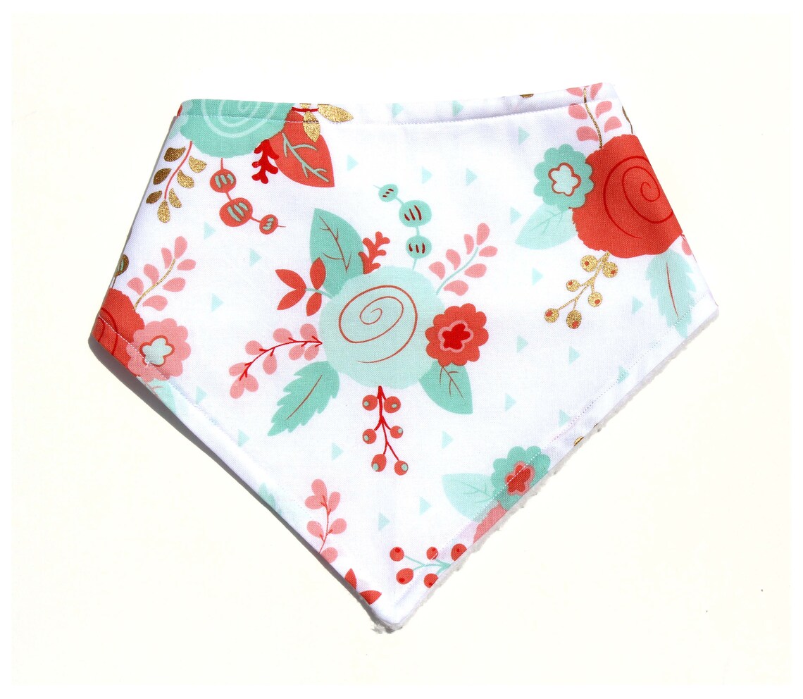 Baby Girl Bandana Bib Set 3 Bandanna Bibs Flamingo Bib Etsy