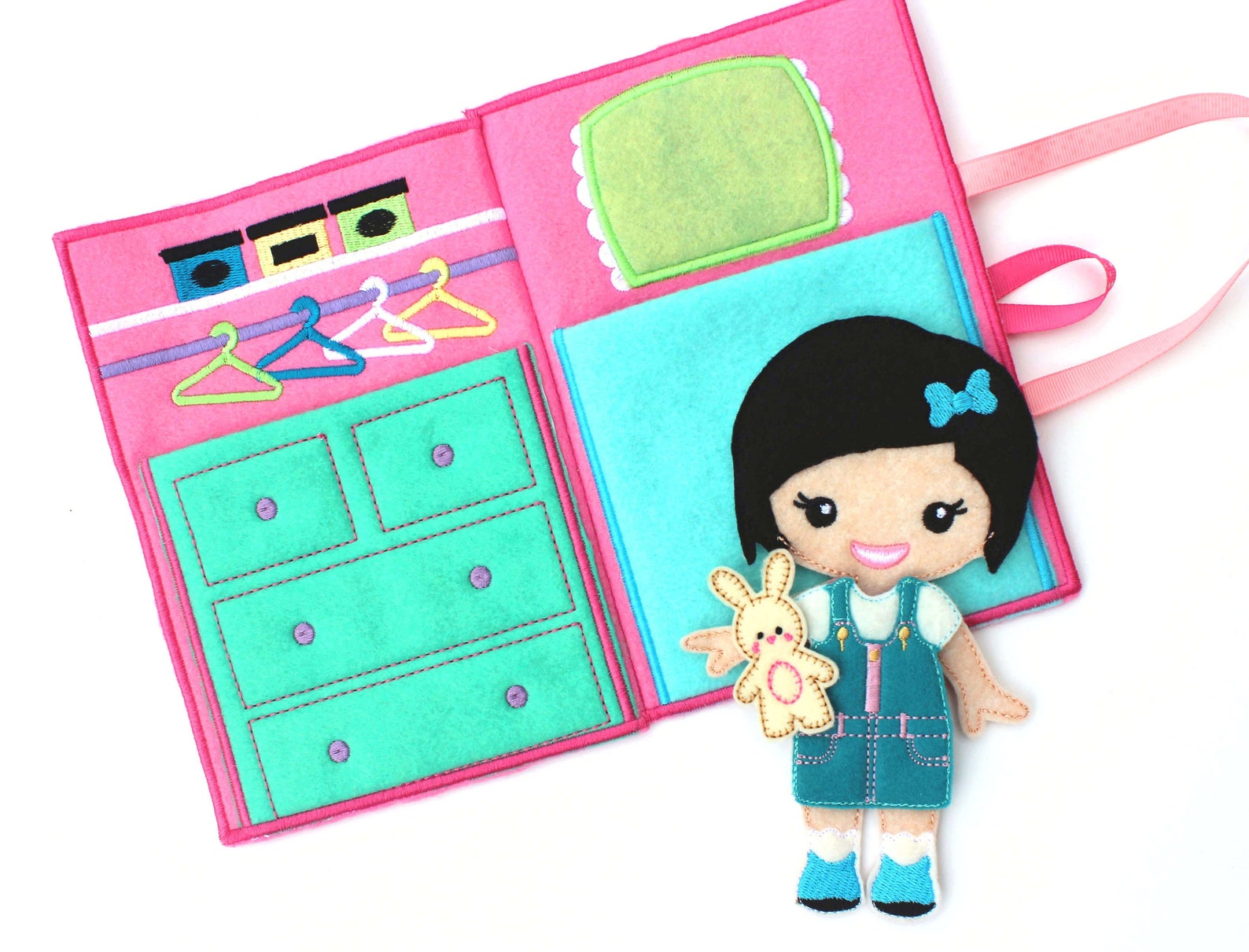 Felt Dress up Doll Dress up Doll Dress Up Non Paper Doll Etsy UK