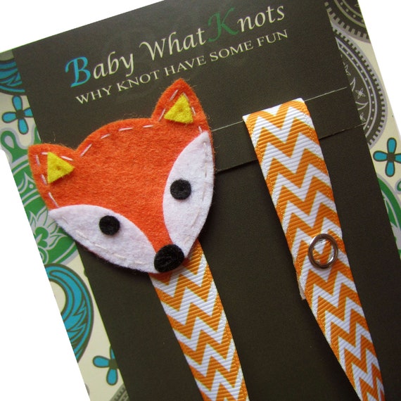 Pacifier Clip Fox Boy Pacifier Clip Pacifier Holder Binky Etsy