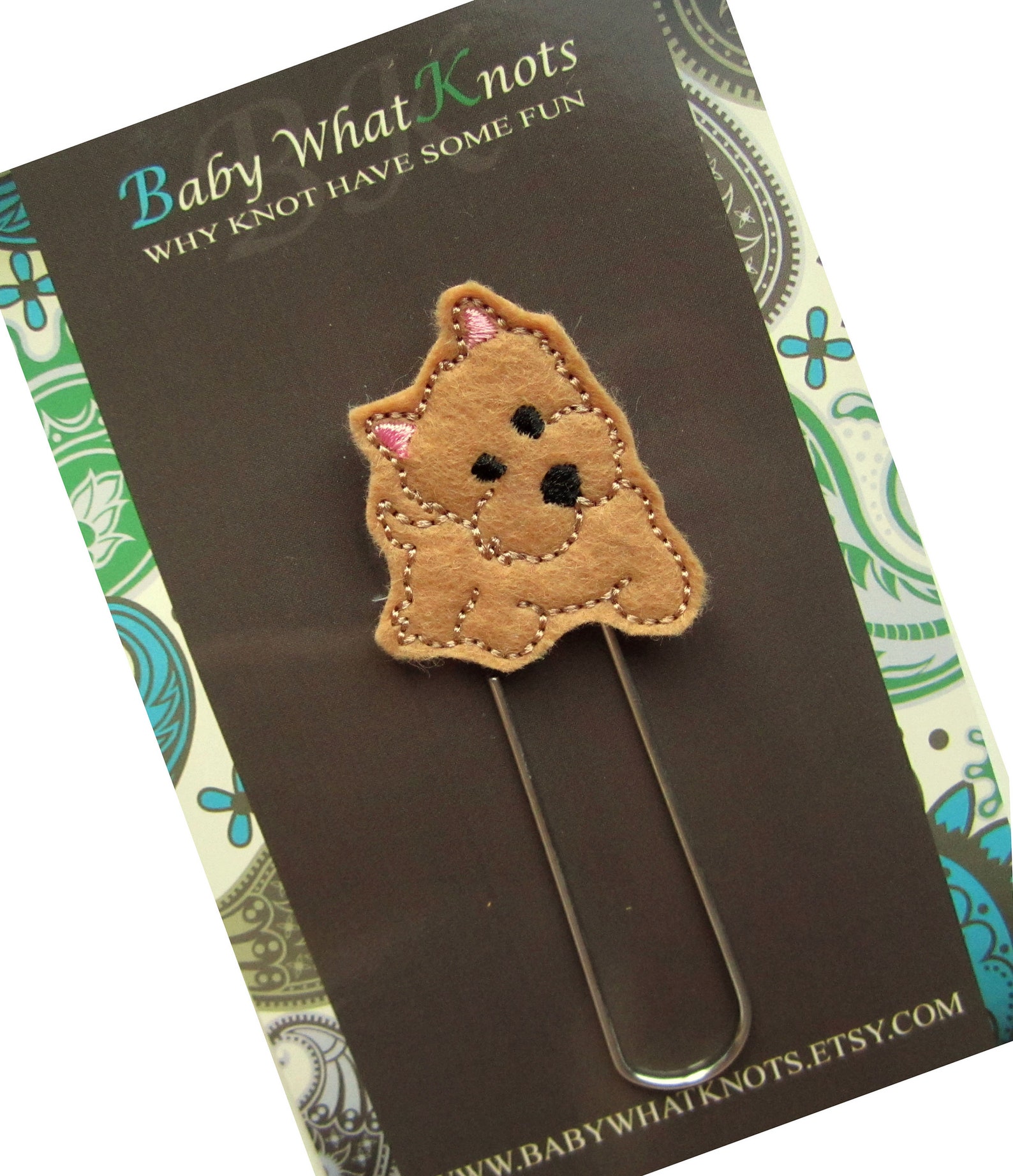 Extra LARGE Paperclip Bookmark Terrier Dog Bookmark Kids Etsy