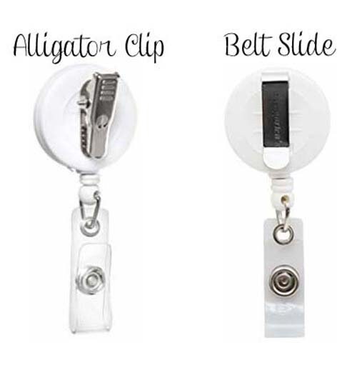 Retractable ID Badge Holder Sheriff Star Badge ID Badge Reel Etsy