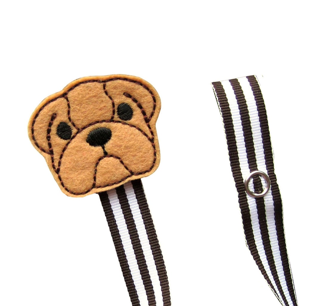 Bulldog Pacifier Clip, Bull Dog Pacifier Clip, Animal Pacifier Clip