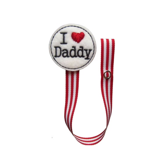 Baby Pacifier Clip, I Love Daddy Pacifier Clip, Fathers Day, I Heart Daddy  Baby Pacifier Clip, Pciheart02 -  Canada