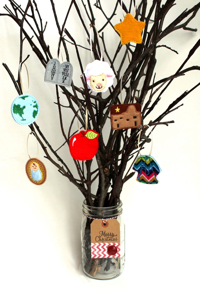 DIY Jesse Tree Ornaments Advent Ornaments Kit Felt Jesse Etsy