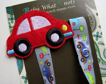 Car Pacifier Clip, Transportation, Vehicle Pacifier Clip,  Pacifier Holder, pccar01