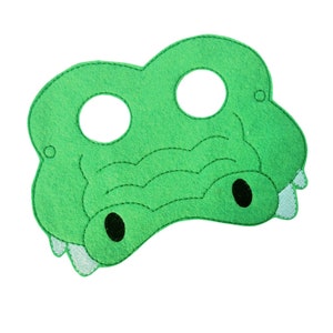 Kids Crocodile Mask, Halloween Costume, Alligator Mask, Felt Mask, Kids Face Mask, Stocking Stuffer, Pretend Play, Dress Up, Party Favors