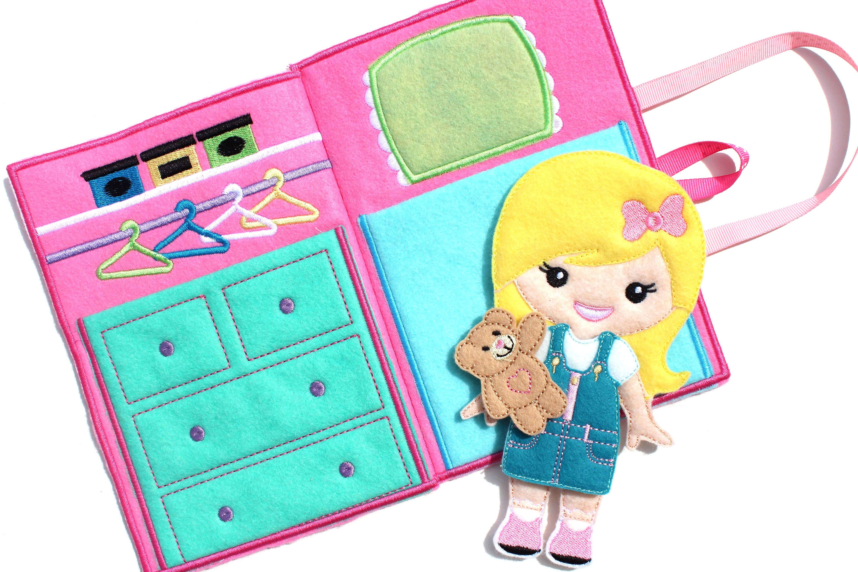 Felt Dress up Doll Dress up Doll Dress Up Non Paper Doll Etsy Australia